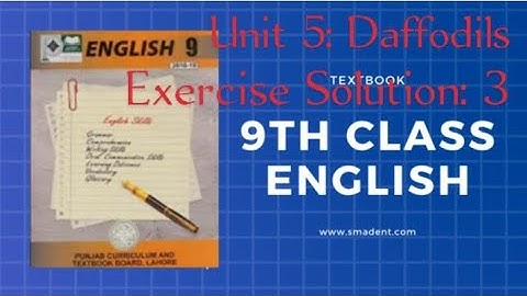 43.Unit 5: Daffodils-Exercise Solution 3