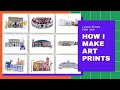 How I Make My Art Prints || Papers for ART ILLUSTRATION or GREETING CARDS || Canon Pixma PRO-200 🖨