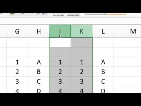 Video: Solujen Lisääminen Exceliin