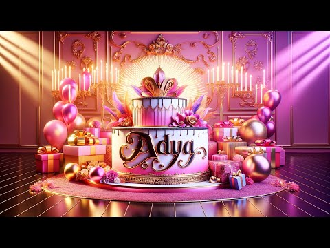 ADYA Happy Birthday|| Birthday Song|| जन्मदिन मुबारक हो आद्या || आद्या का खास दिन
