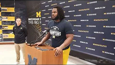 Michigan Football DT Mazi Smith Talks Jesse Minter...