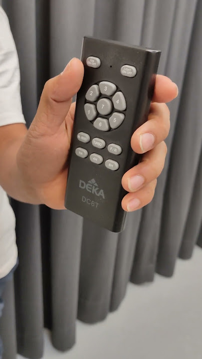 deka fan setting remote control