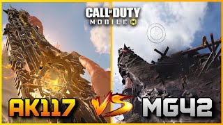 MG42 VS AK117 WHICH IS BEST IN CODM BATTLE ROYALE ?