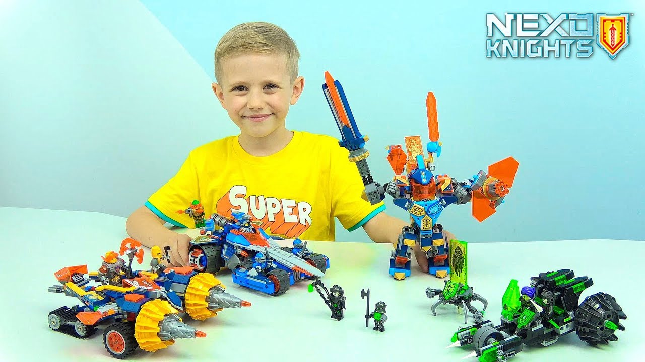 Лего НЕКСО НАЙТС Решающая битва РОБОТОВ за Найтонию. LEGO Nexo Nights 72004 и 72002