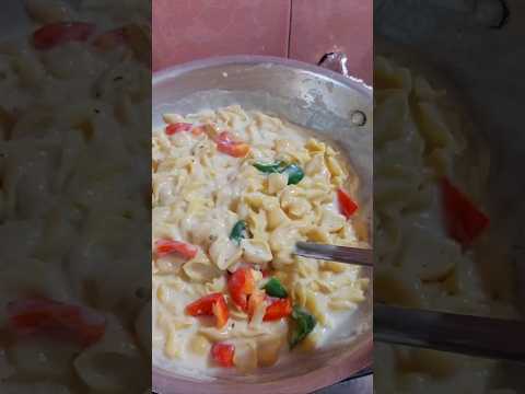 হোয়াইট সস পাস্তা #white_sauce_pasta