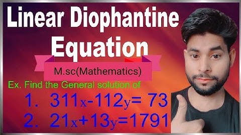 Number Theory: Diophantine Equation: ax+by=gcd(a,b)