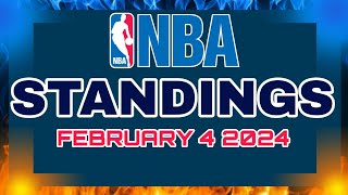 NBA Standings Today February 4 2024