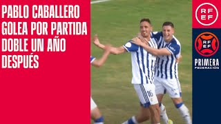 Pablo Caballero golea por partida doble un año después