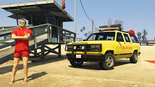 Extreme GTA V Parkour with Lifeguard Vehicle: Insane Stunts and Thrilling Action!