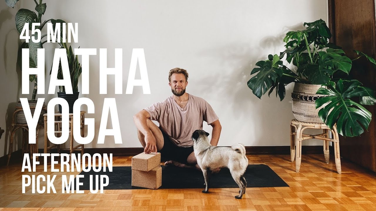 Хатха-йога для начинающих (45 мин) | Послеобеденный заряд бодрости