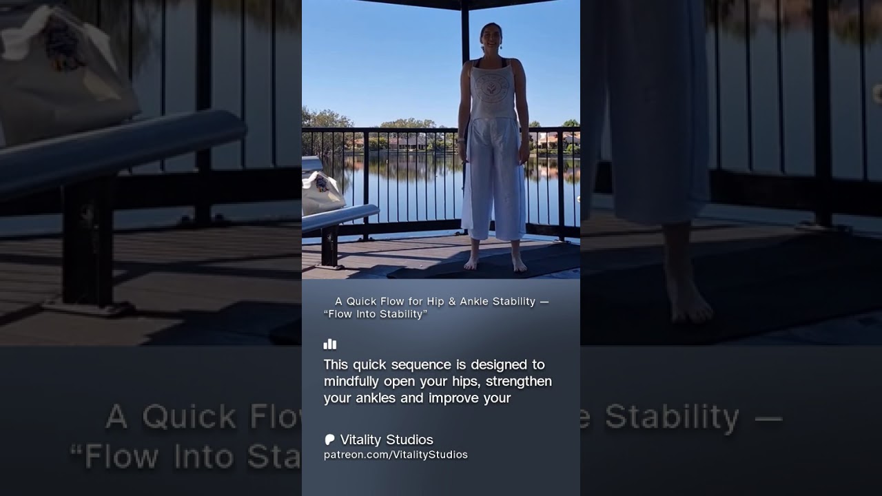 ✨  PREVIEW! New Video Now Live ✨💫 A Quick Flow for Hip & Ankle Stability Flow Into Stability