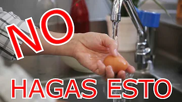 ¿Se puede enfermar por huevos sin lavar?