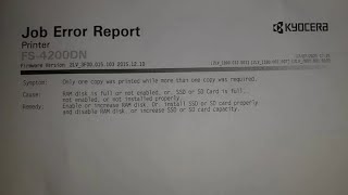 job error report & ram disk is full or not enabled علاج رسالة الميموري في طابعات الكيوسيراوالتريمف