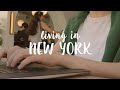 Living Alone in New York / Work Hard Play Hard, Home Cooking, DIY Sewing A Pouch, Vlog