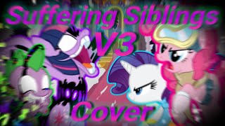 FNF|Suffering Siblings V3 but Twilight, Spike, Pinkie Pie and Rarity sing it|Cover
