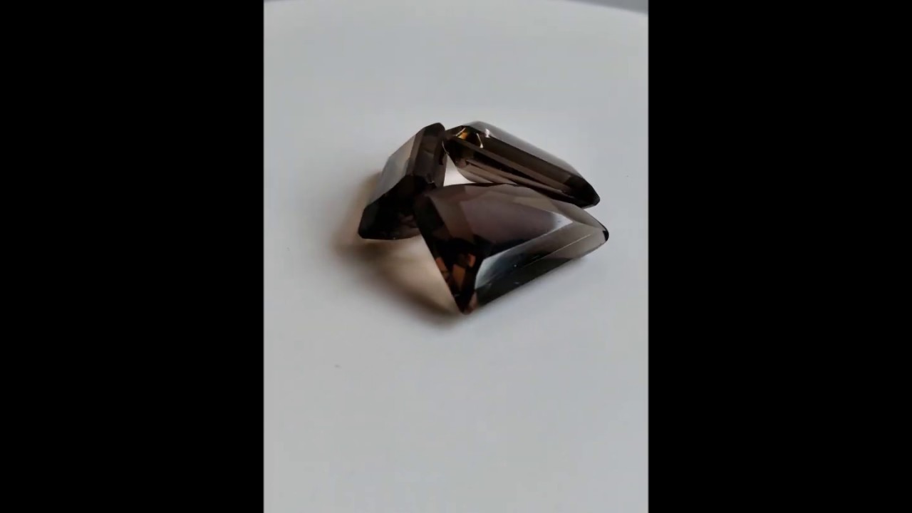 Дымчатый кварц.Ювелирные вставки. - YouTube