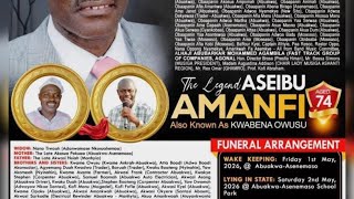 LIVE:Final Füneral R!tes Of Legendary Musician Asebu Amanfi
