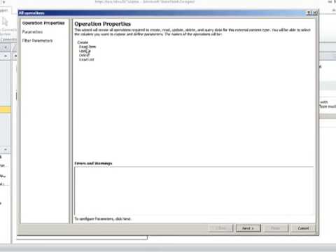 How To: SharePoint Designer 2010 Beta to create an External List consumed in SharePoint Ext List