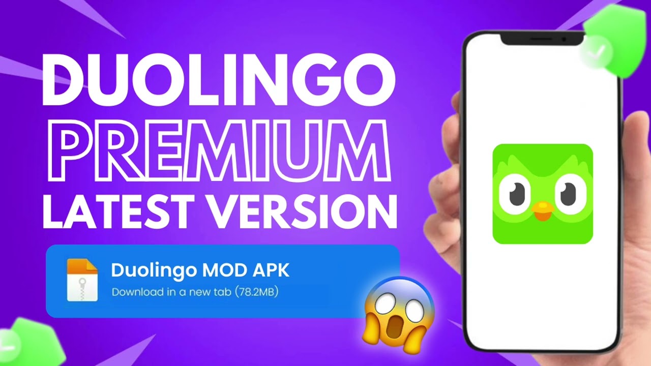 Duolingo MOD APK (Premium Unlocked)2026 – Free Unlimited Hearts, No Ads & Full Pro Lessons Download!