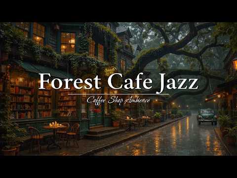 Tranquil Rainfall Cabin Evening Jazz 🌧️ Soft Piano Jazz for Calm & Sleep
