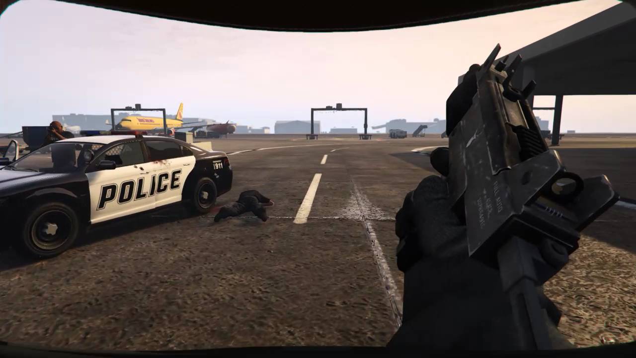 Alien vs police: GTA 5 Movie