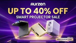 Aurzen Coupon Code & Sale: 🔥40% OFF on 🎬Portable TV Smart Projectors!