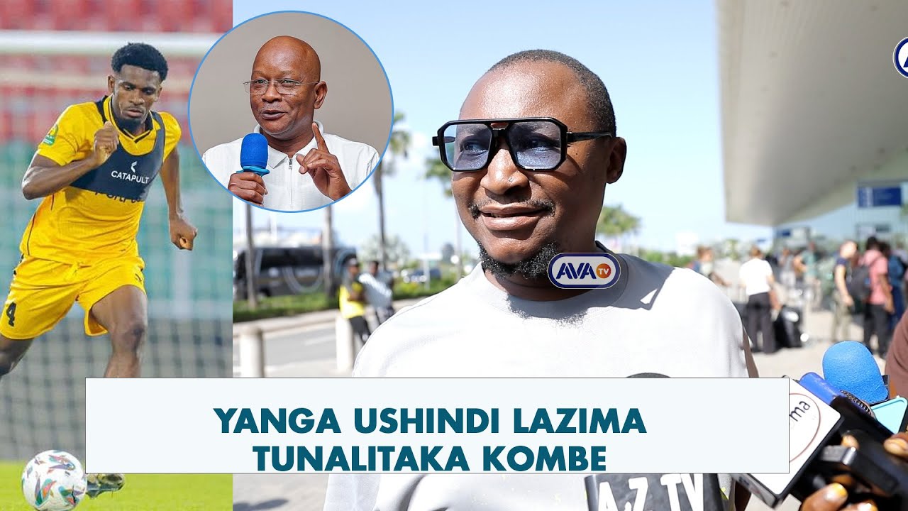 CHID BENZI AVAMIA MSAFARA WA YANGA UWANJA WA NDEGE/"SIFAGILII MAJINA YA WACHEZAJI/MIMI MWEYEWE JINA"