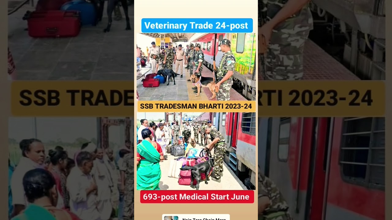 SSB TRADESMAN BHARTI 2023-24 | Veterinary Trade Medical Cut off High 693-post 