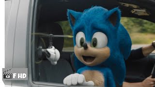 Sonic the Hedgehog (2020) - Robo car attack scene scene (7/10) Movie clips