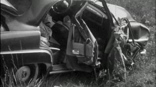 09/20/63 New York couple narrowly escape death in an auto-tractor trailer accident on Interstat...