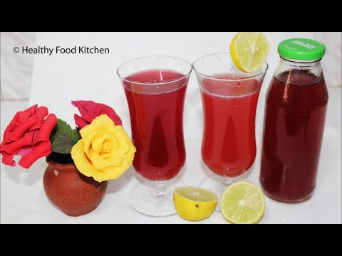 Homemade Rose Syrup Recipe in Tamil-Homemade Rose Essence Recipe-Rose Water Recipe-Rose Sarbat