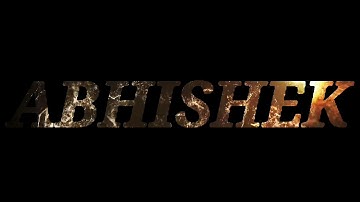 Abhishek stylish name | name status video | Epic Editor