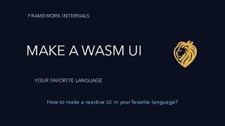 How to make a reactive UI in your favorite language