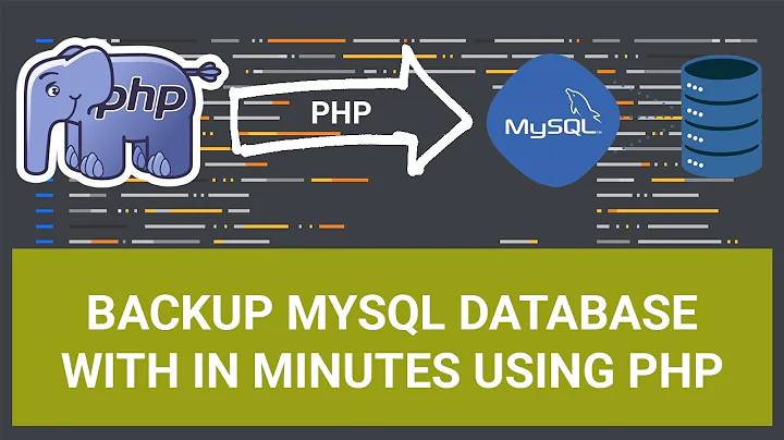 How to Take Backup of Mysql Database Using PHP Code