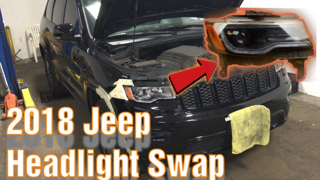 ⚠️ 2018 Jeep Grand Cherokee | HID Headlight Swap | Halogen To LED - YouTube