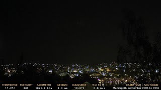 Timelapse Cam 2 - Natt til 6. september 2021