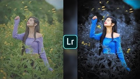 Lightroom dark blue effect photo editing tutorial | lightroom background colour change preset