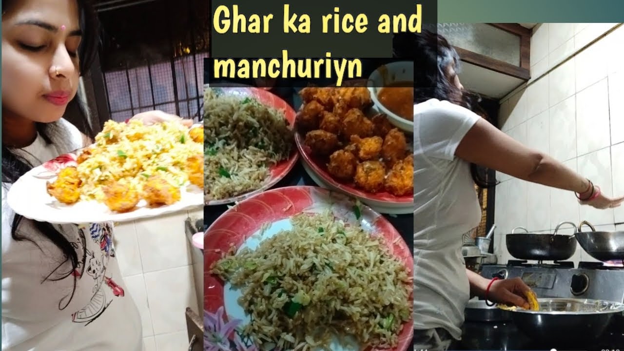 chalo banate hai yummy food ,Chinese food rice and manchuriyn - YouTube
