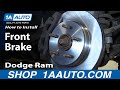 How to Replace Front Brakes 2002-05 Dodge Ram 1500