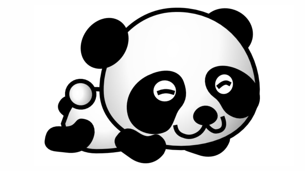 How To Draw Cute Panda [VERY EASY] - YouTube