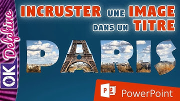 POWERPOINT - Fusionner une image dans un titre