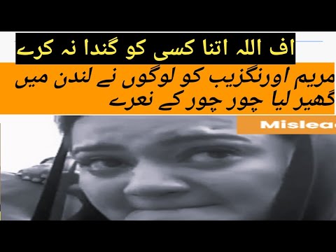 مریم اورنگزیب کو لوگوں نے لندن میں گھیر لیا چور چور کے نعرے