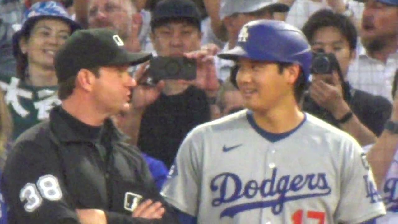 『大谷翔平の打席 一塁で審判と会話⁉️』ドジャースvsエンジェルス【メジャーリーグ】SHOHEI OHTANI  Dogers vs Angels 【MLB】2025/08/14