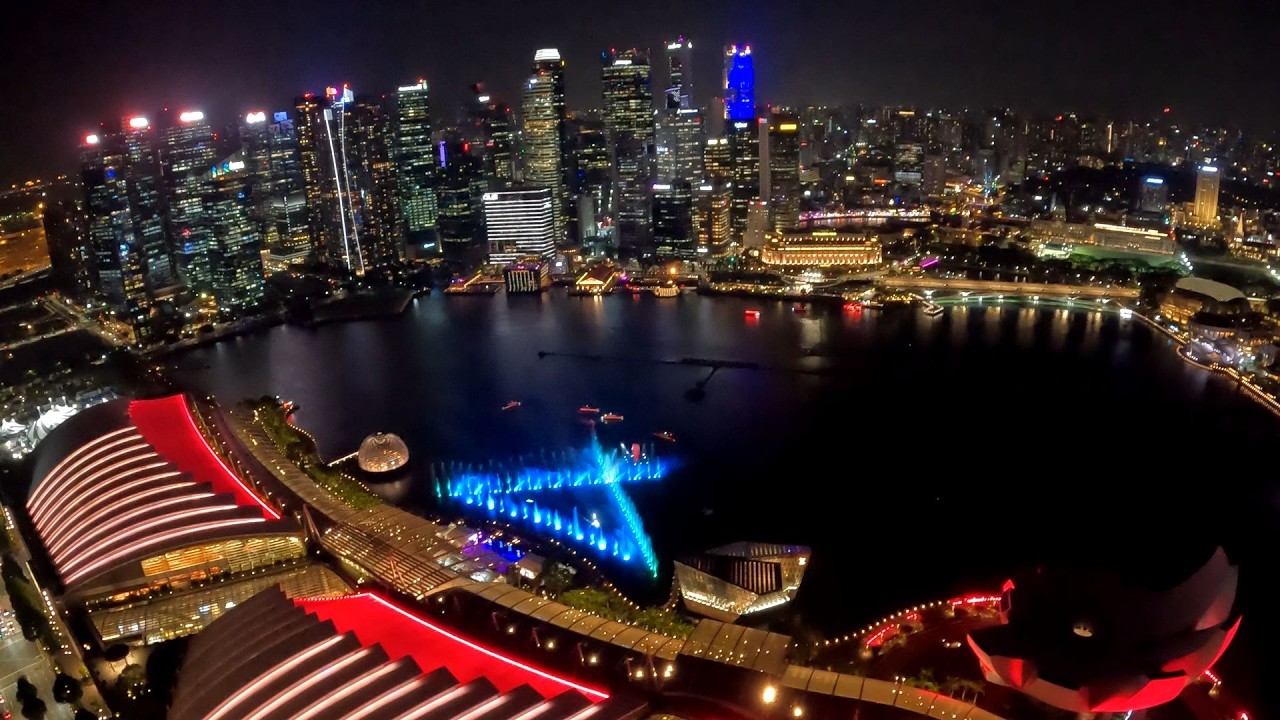Singapore Marina Bay Sands Skypark Observation Deck. March 2026