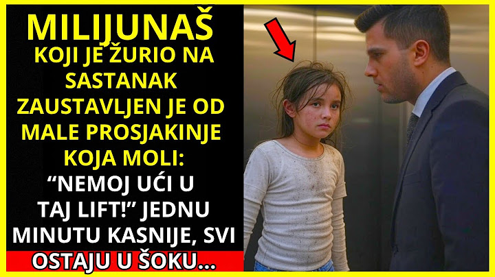"NE ULAZI U DIZALO!" — mala prosjakinja moli milijunaša koji kasni na sastanak...