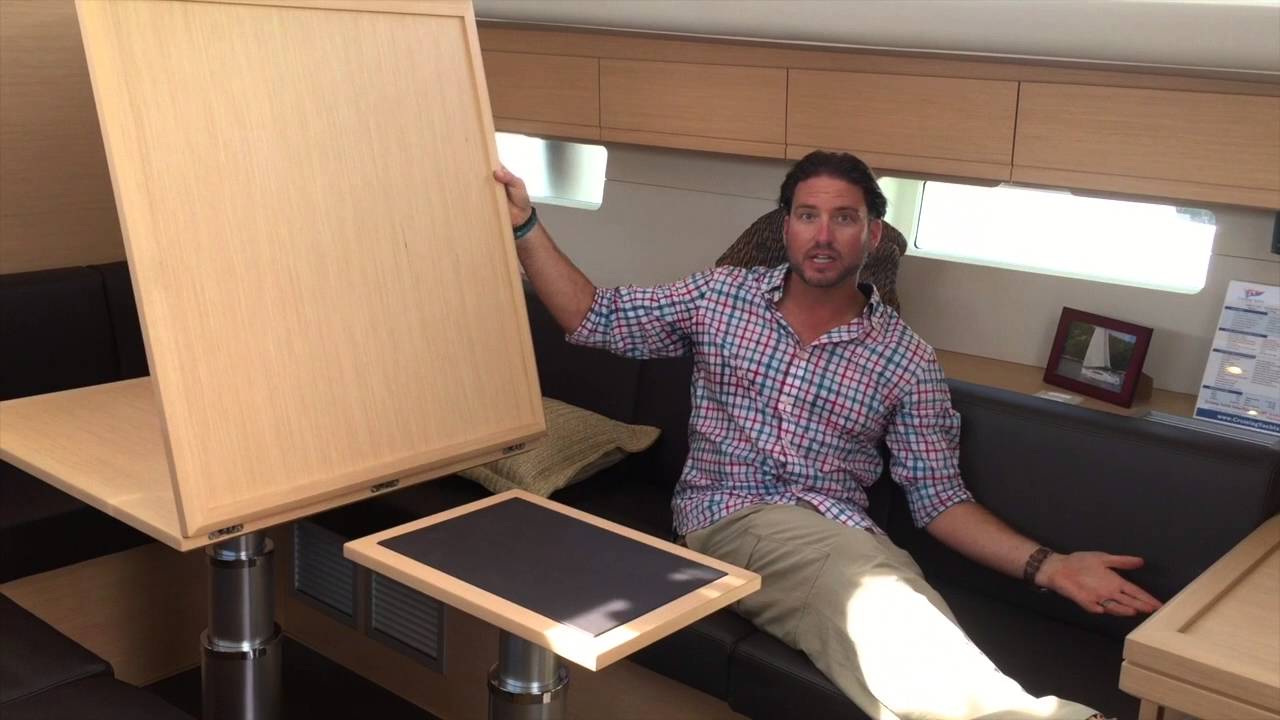 Jeanneau 54 Yacht Electric Table Option & Innovation By: Ian Van Tuyl