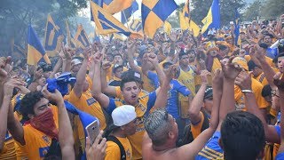 Así llegaron Tigres y Rayados al Estadio Universitario - Clásico # 117.