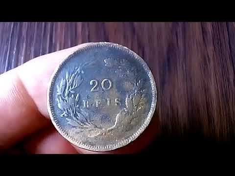 Moeda De 20 Reis 1892 Portugal