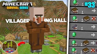 I Built Best Villager Trading Hall For Minecraft Pe 1.20 Survival Series (#33)