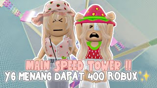 LOMBA DI SPEED TOWER!✨ YG MENANG DAPAT 400 ROBUX ?!! 😳😻 | ROBLOX INDONESIA 🇮🇩 |